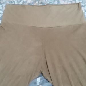 A'GACI Tan Suede Pants